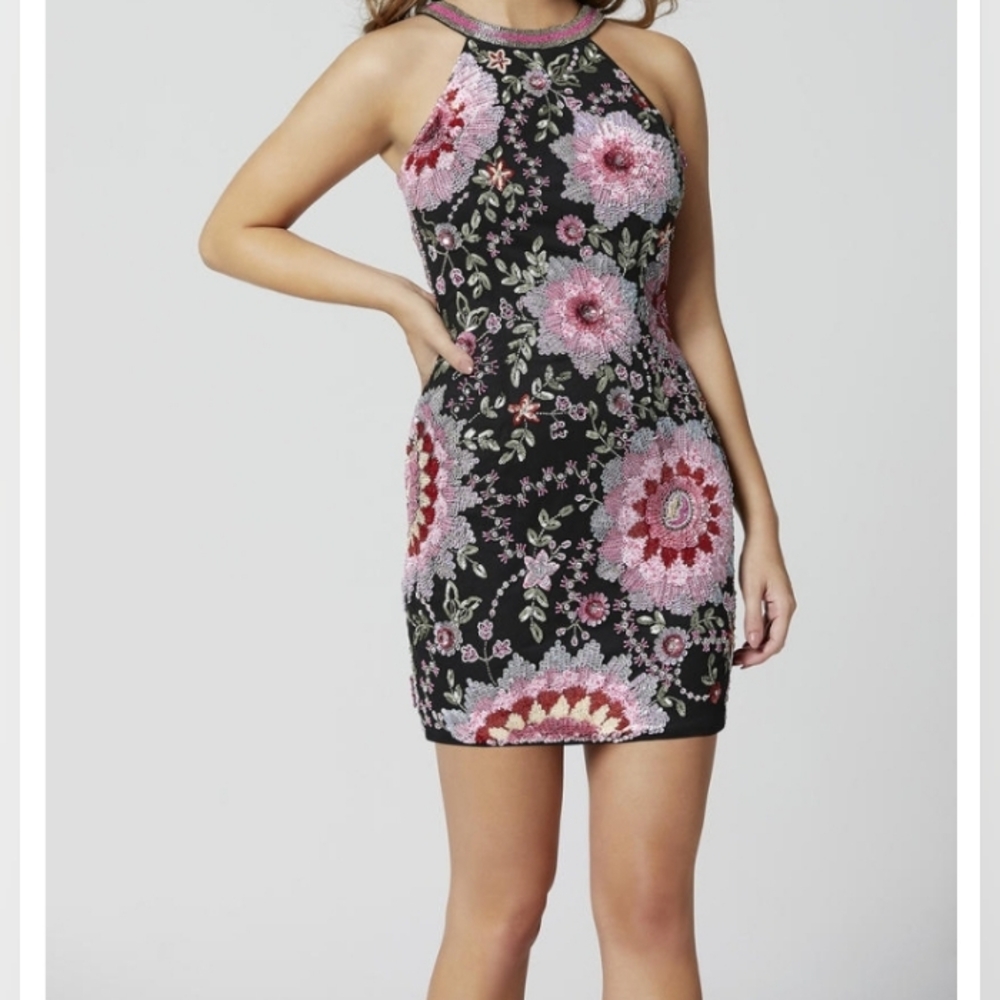 Primavera couture Size 0 beautiful beaded cocktail dress.
